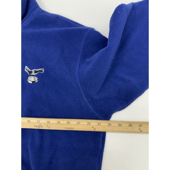 Antigua Mens Sweatshirt Size Medium Fleece Blue 1/4 Zip Footwashing Embroidered - Picture 8 of 11